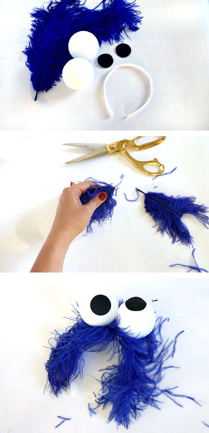 Cookie Monster Costume DIY
 Easy Homemade Cookie Monster Costume Persia Lou