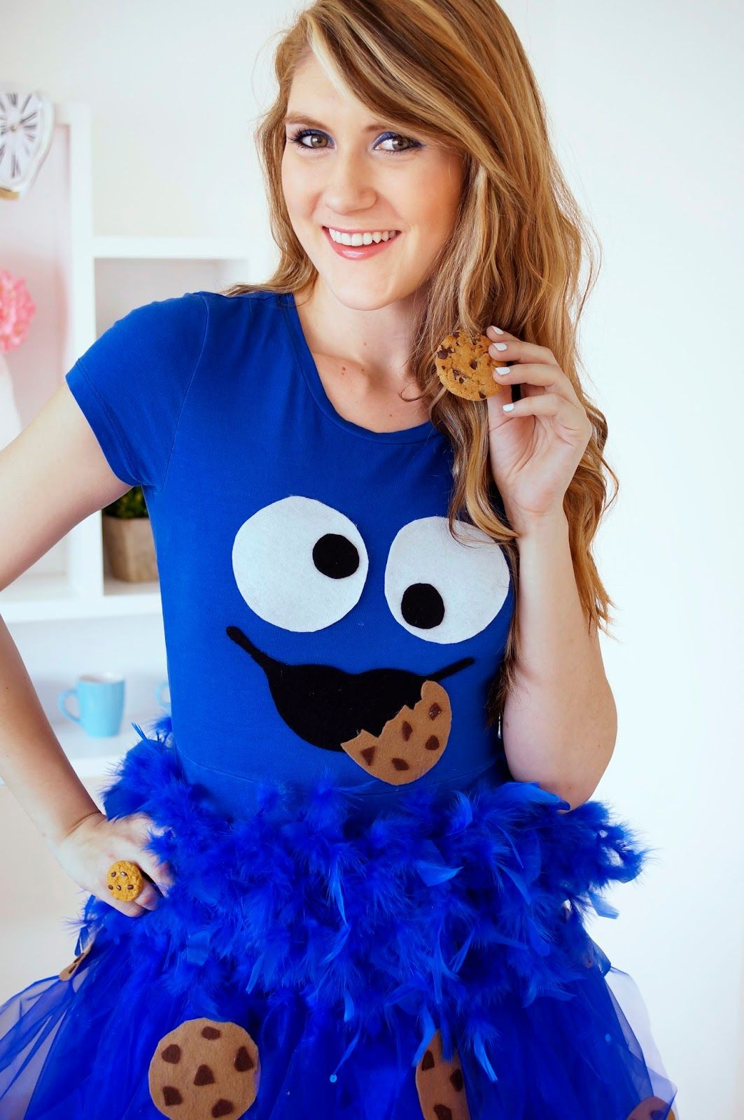 Cookie Monster Costume DIY
 Easy Homemade Halloween Costume through for step