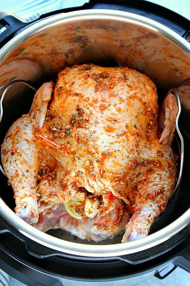 Cooking A Whole Chicken In The Instant Pot
 Instant Pot Roasted Whole Chicken Recipe Crunchy Creamy