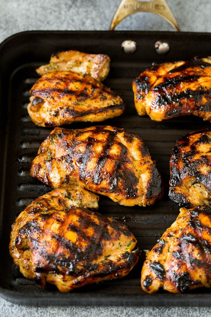 Cooking Chicken Thighs On The Grill
 Grilled Chicken Thighs with Cilantro and Lime Dinner at
