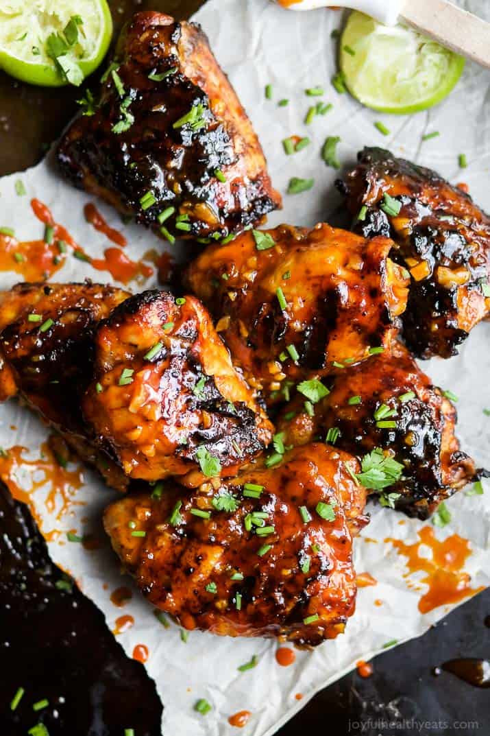 Cooking Chicken Thighs On The Grill
 Sweet & Spicy Honey Sriracha Grilled Chicken Thighs Recipe
