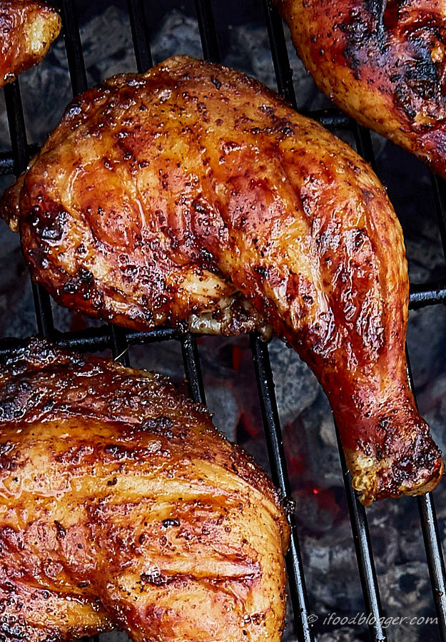 Cooking Chicken Thighs On The Grill
 Kickin Grilled Chicken Legs i FOOD Blogger