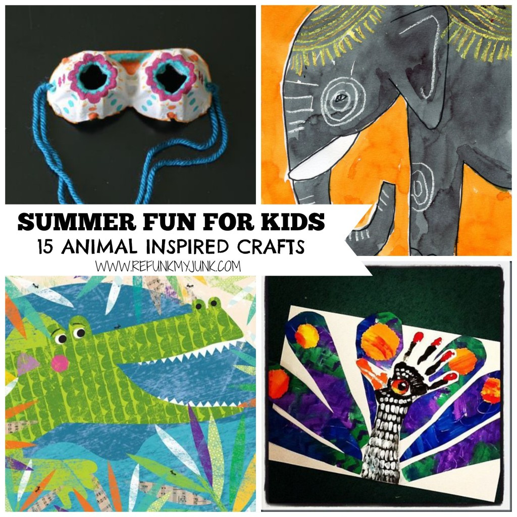 Cool Arts For Kids
 Cool Art Projects Summer Time Fun for Kids Refunk My Junk