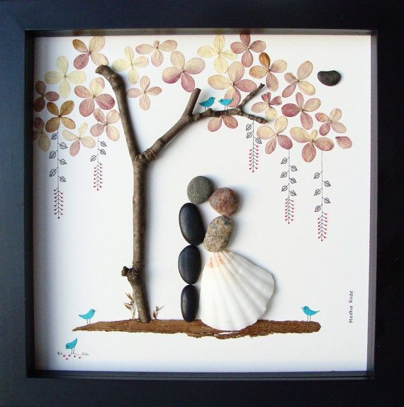 Cool Wedding Gift Ideas For Couples
 Unique WEDDING Gift Personalized Wedding Gift Pebble Art