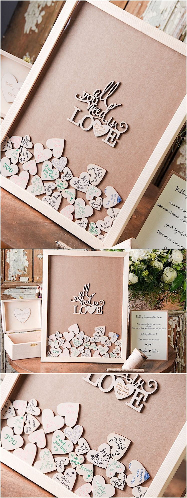 Cool Wedding Guest Books
 guest book alternative 03 Fhearts F