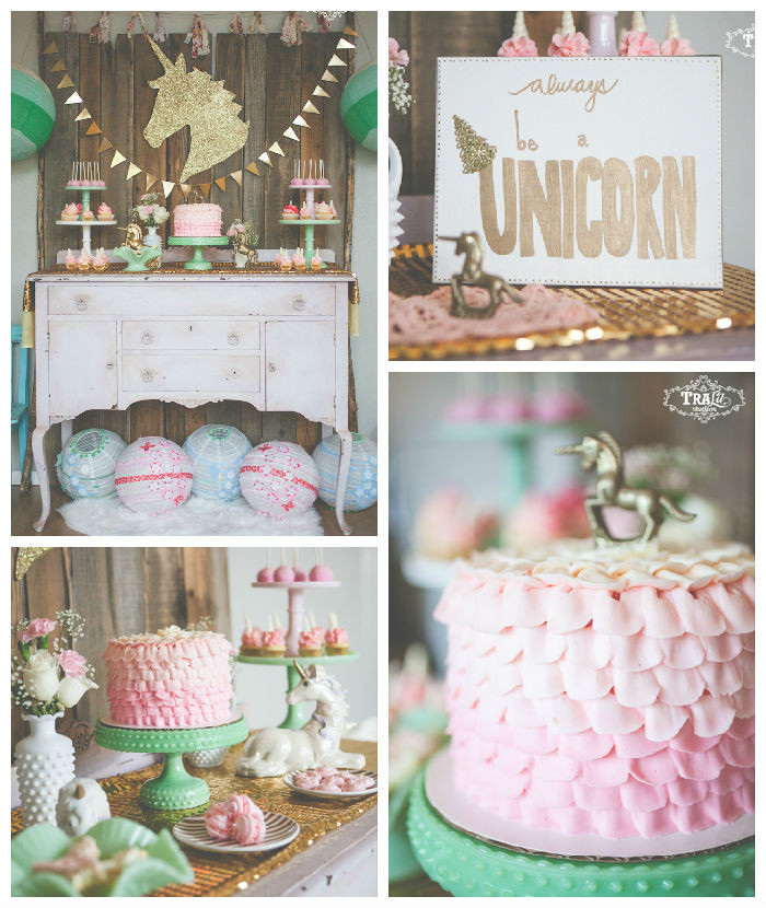 Coolest Unicorn Party Ideas
 Kara s Party Ideas Vintage Unicorn Themed Birthday Party
