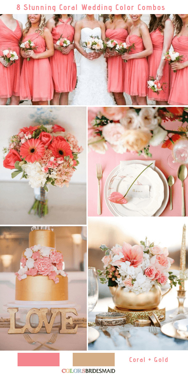 Coral Color Wedding
 8 Stunning Coral Wedding Color binations You ll Love