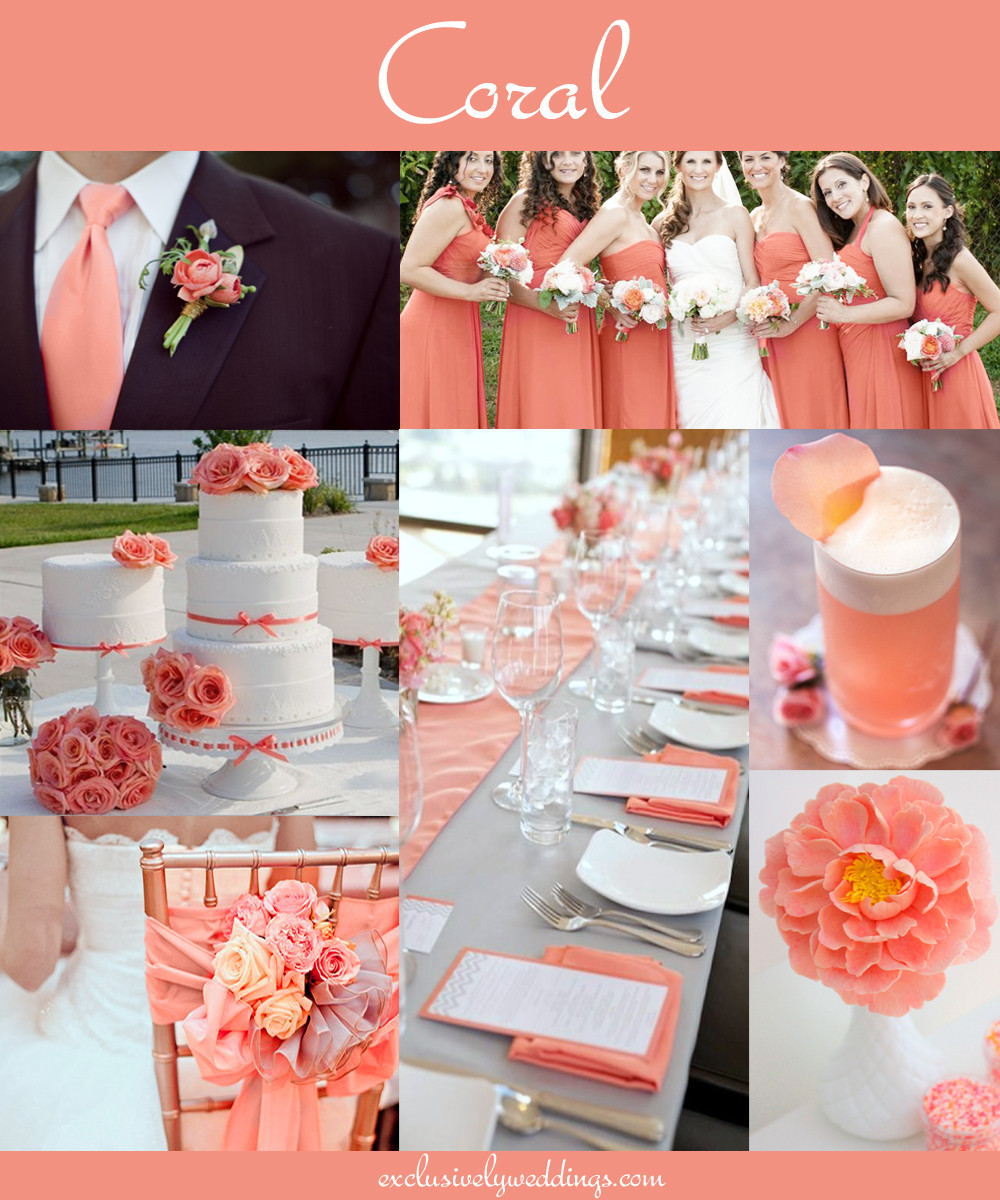 Coral Color Wedding
 Your Wedding Invitation and Your Wedding Colors Part 3