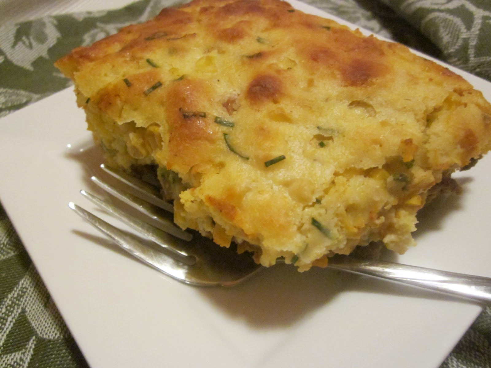 Cornbread Topped Casserole
 Hungry Couple Beef Casserole with Cheesy Cornbread Topping