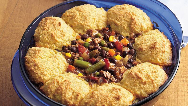 Cornbread Topped Casserole
 Corn Bread Topped Black Bean Chili Casserole recipe from