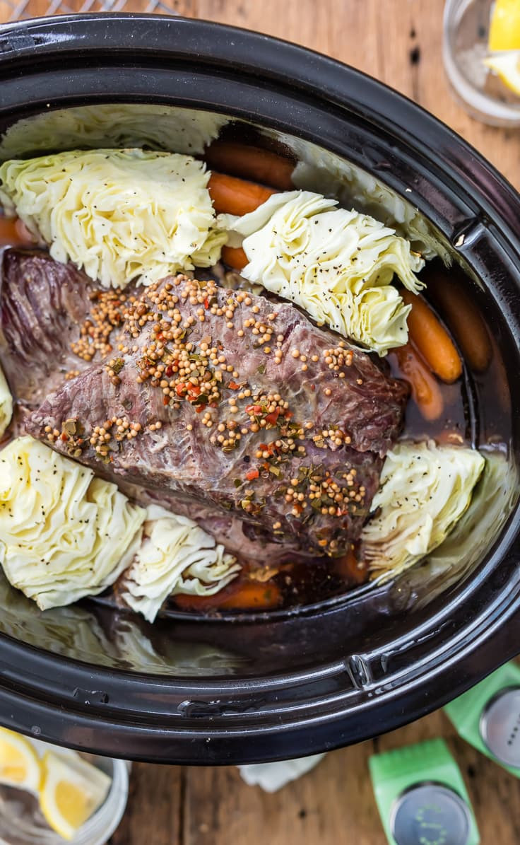 Corned Beef And Cabbage In Crock Pot
 Crock Pot Corned Beef and Cabbage Recipe Video The