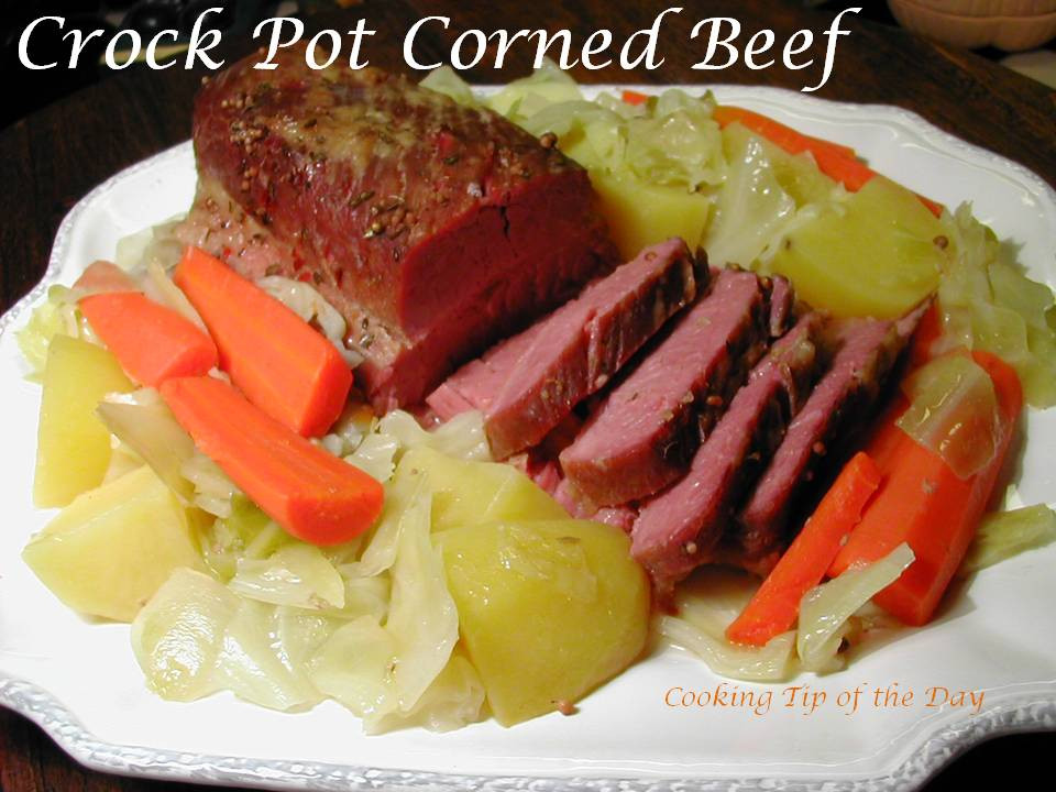 Corned Beef And Cabbage In Crock Pot
 Cooking Tip of the Day Crock Pot Corned Beef and Cabbage
