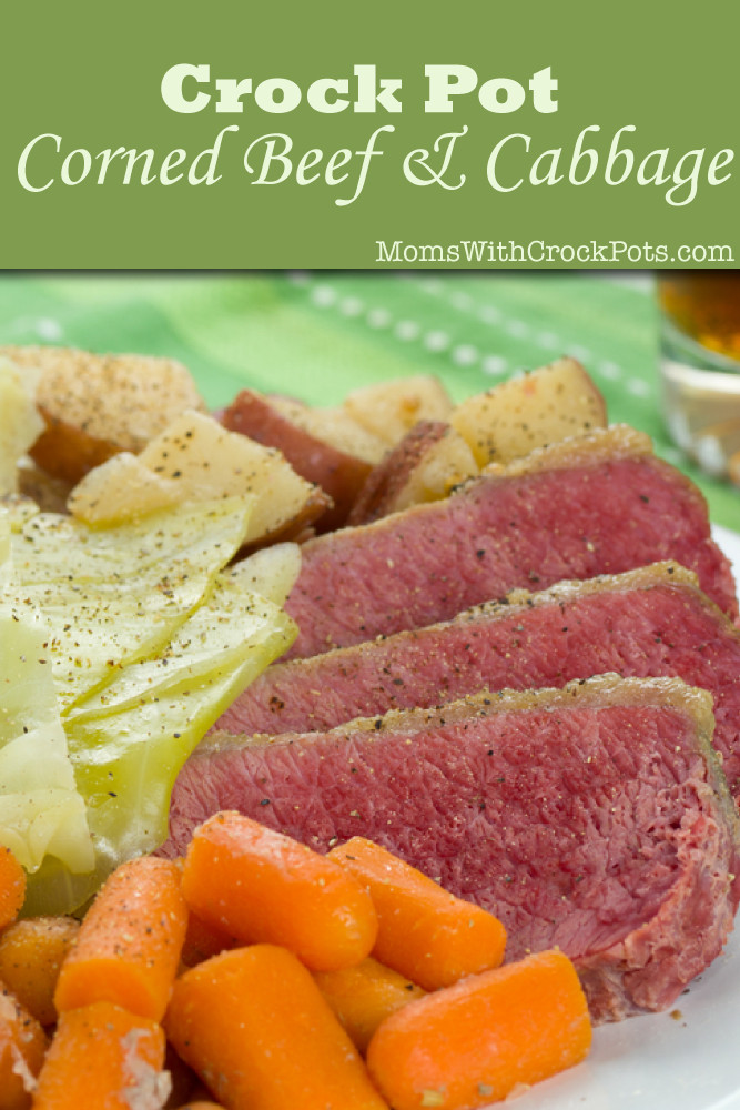 Corned Beef And Cabbage In Crock Pot
 Crock Pot Corned Beef & Cabbage Moms with Crockpots