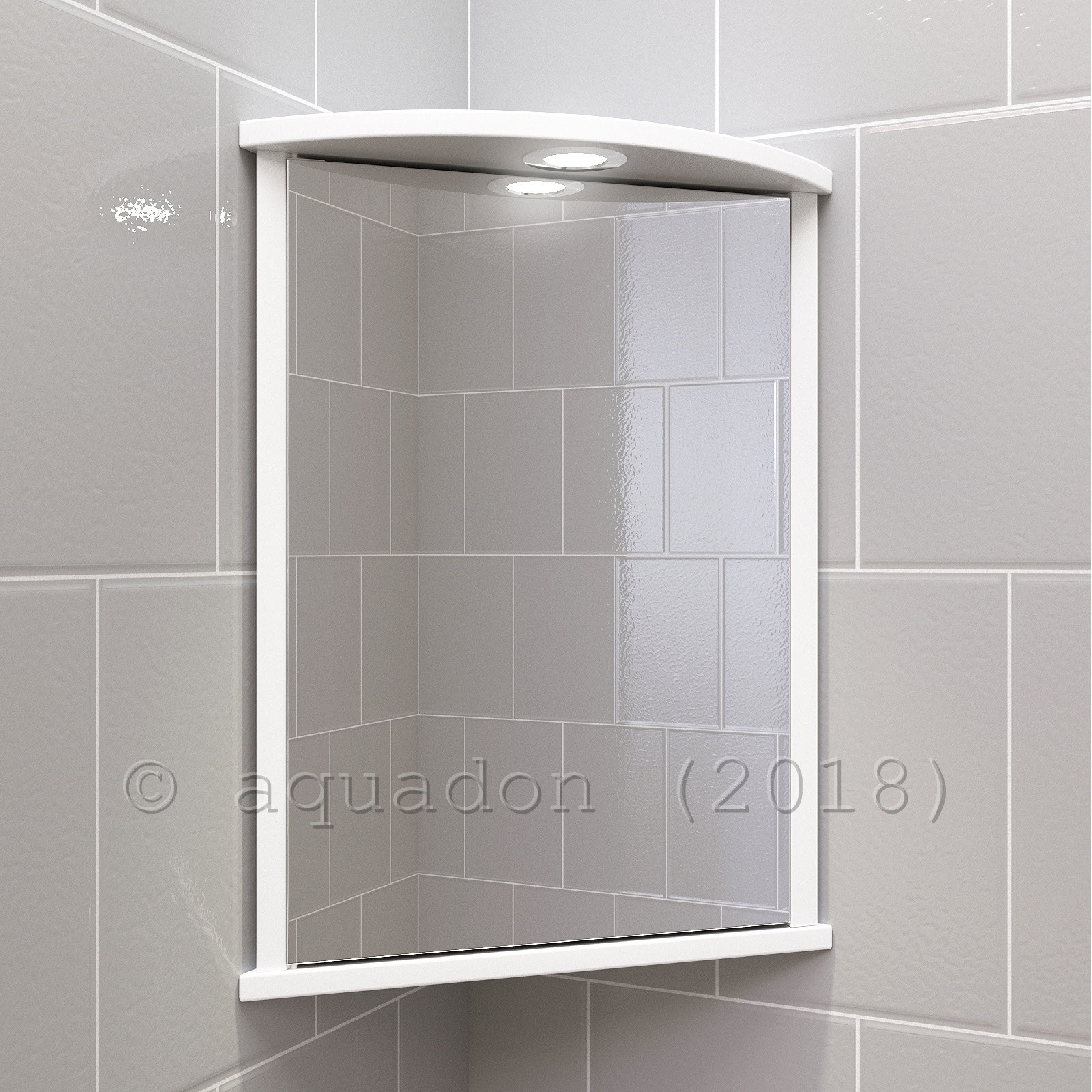 Corner Bathroom Mirror
 Bathroom Wall Corner Mirror Cabinet White Single Door