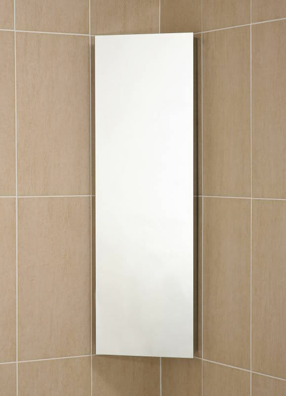 Corner Bathroom Mirror
 Bathroom Corner Cabinet Tall Stainless Steel Single Mirror