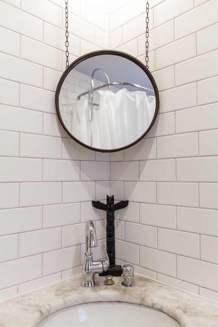 Corner Bathroom Mirror
 20 Best Collection of Contemporary Hall Mirrors