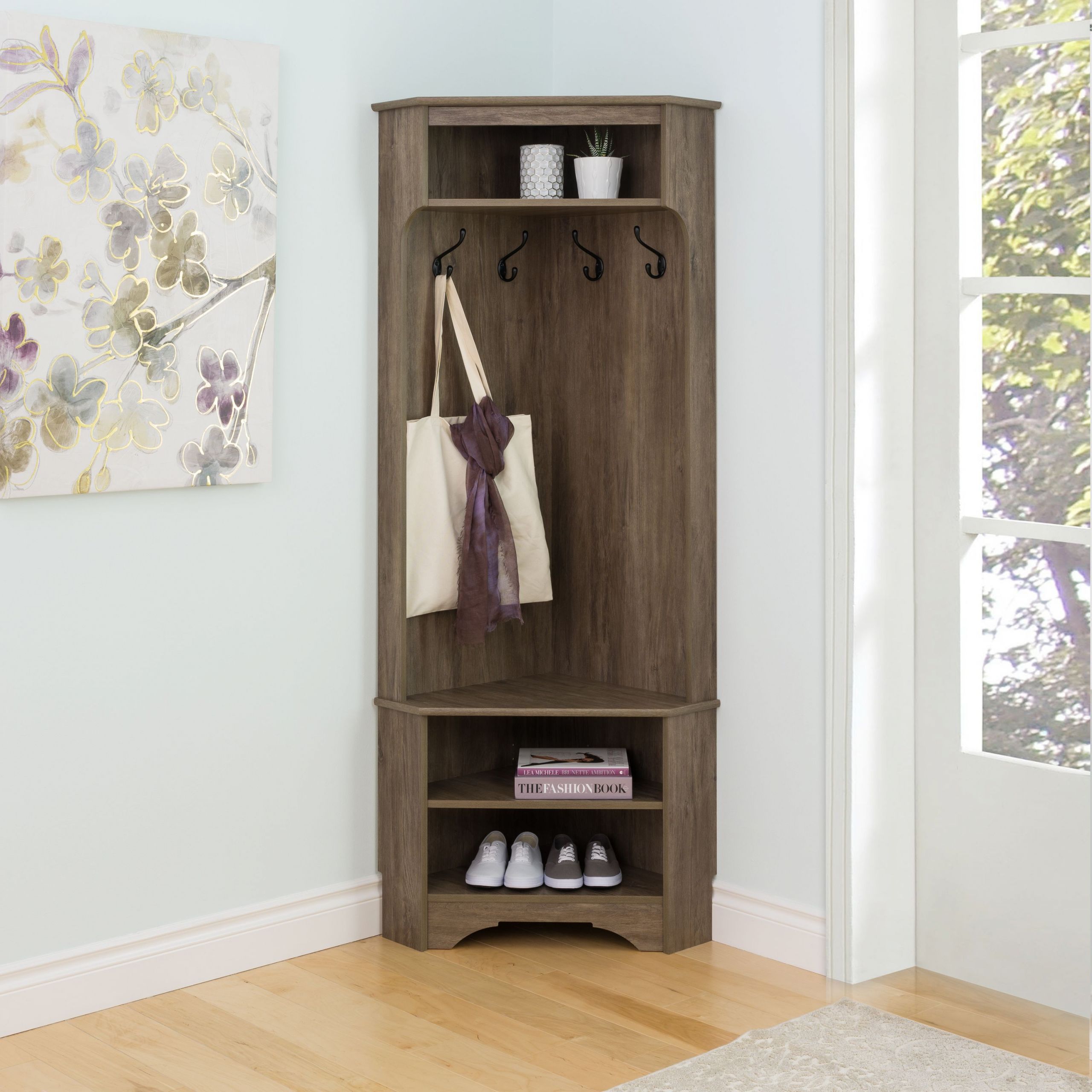 Corner Entryway Storage Bench
 Entryway Corner Hall Tree Tall Coat Rack Shoe Bench