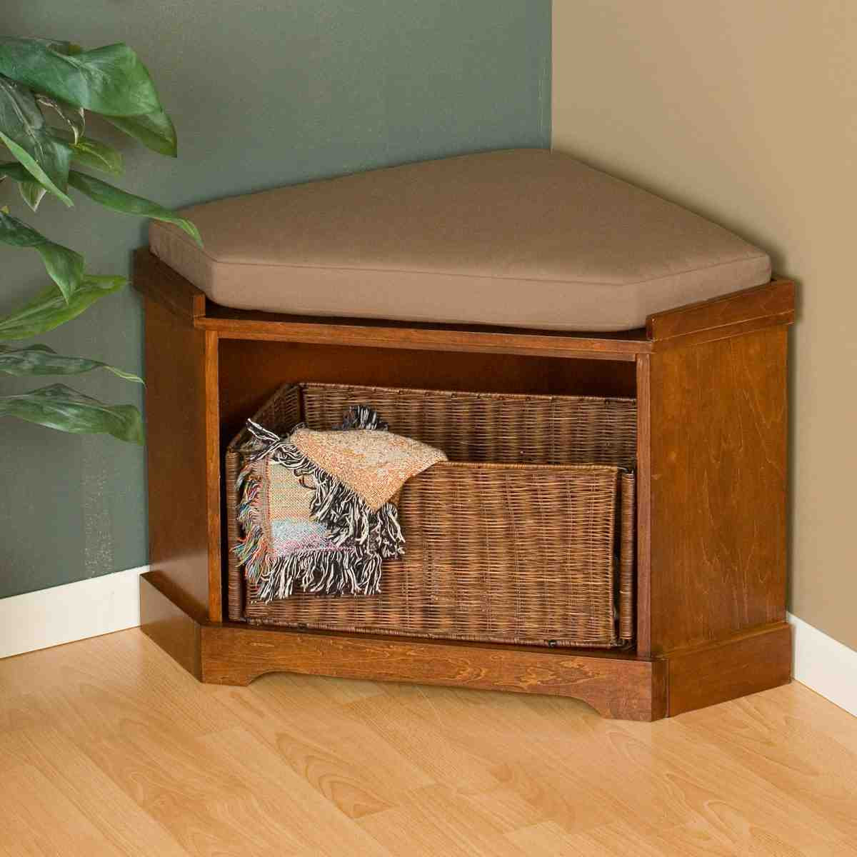 Corner Entryway Storage Bench
 Corner Storage Bench Home Furniture Design