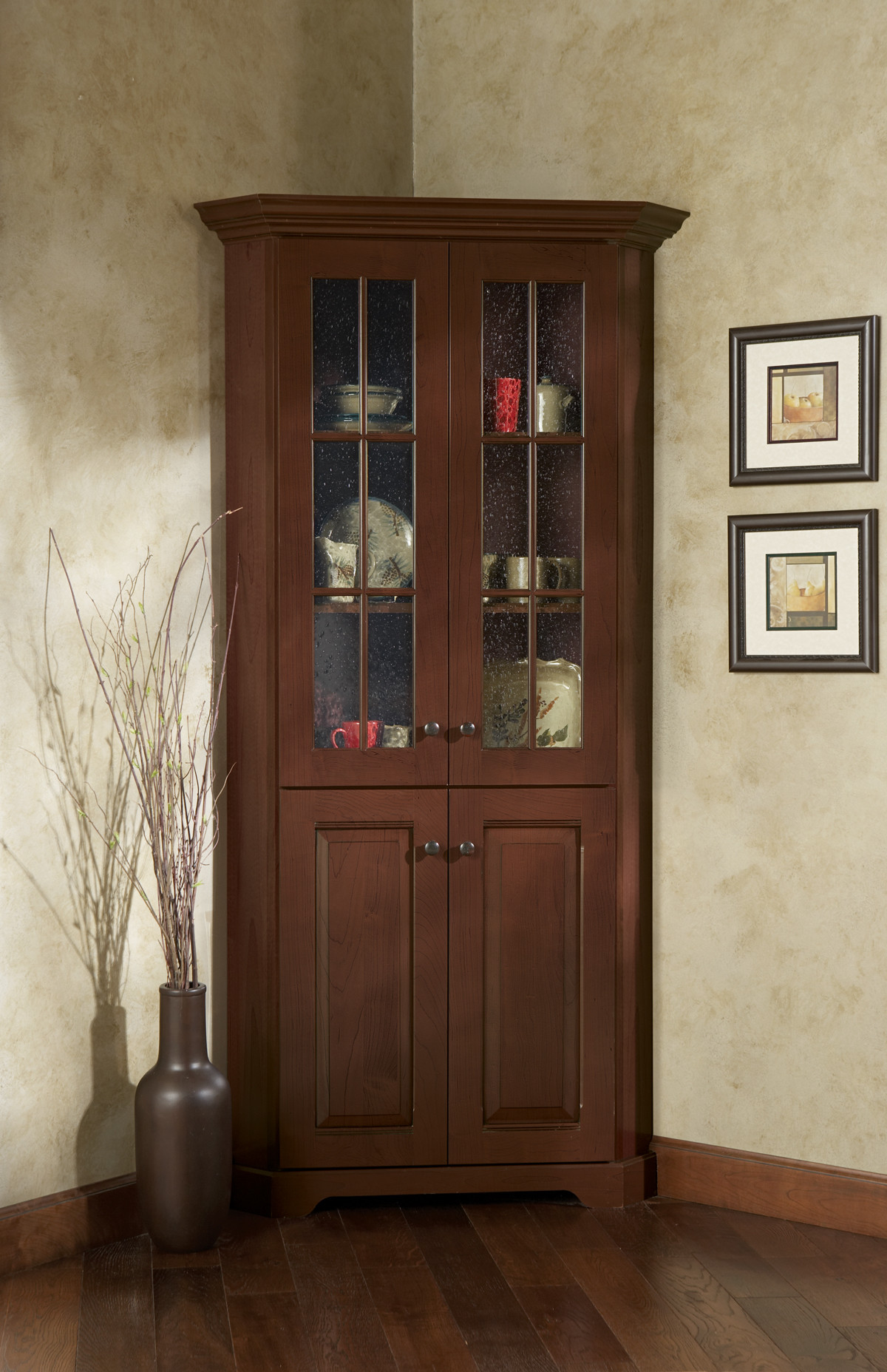 Corner Storage Cabinet For Bedroom
 Corner Cabinet With Glass Doors – HomesFeed