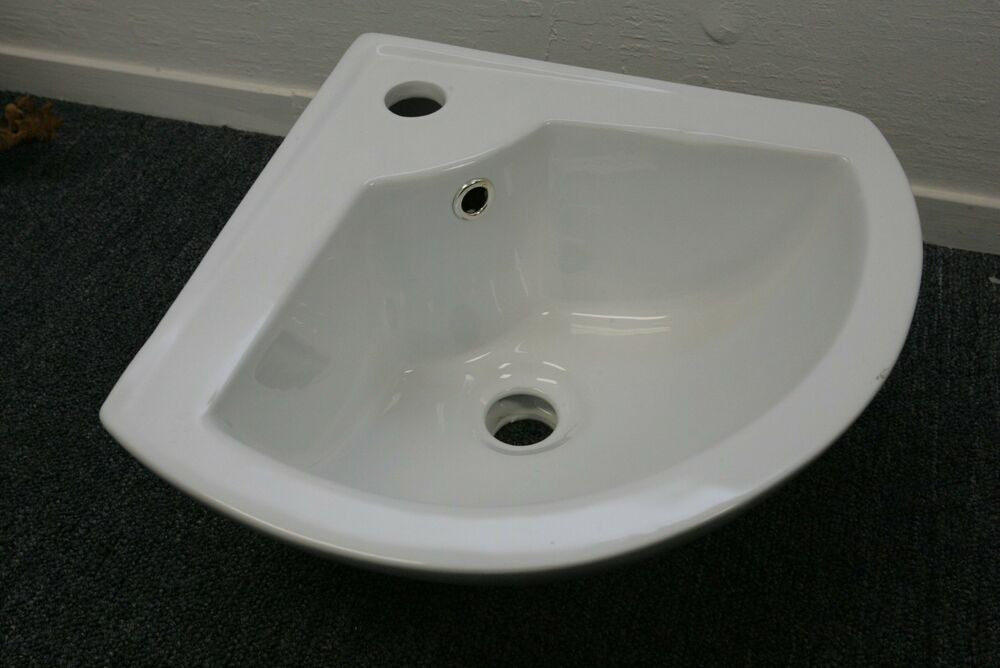 Corner Wall Mount Bathroom Sinks
 Wall mount White Bathroom Corner Porcelain Ceramic Basin