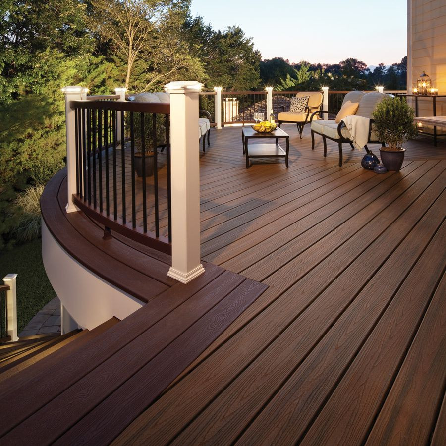 Cost To Paint Deck Railing
 Shop Trex 48 Pack Transcend Spiced Rum Ultra Low