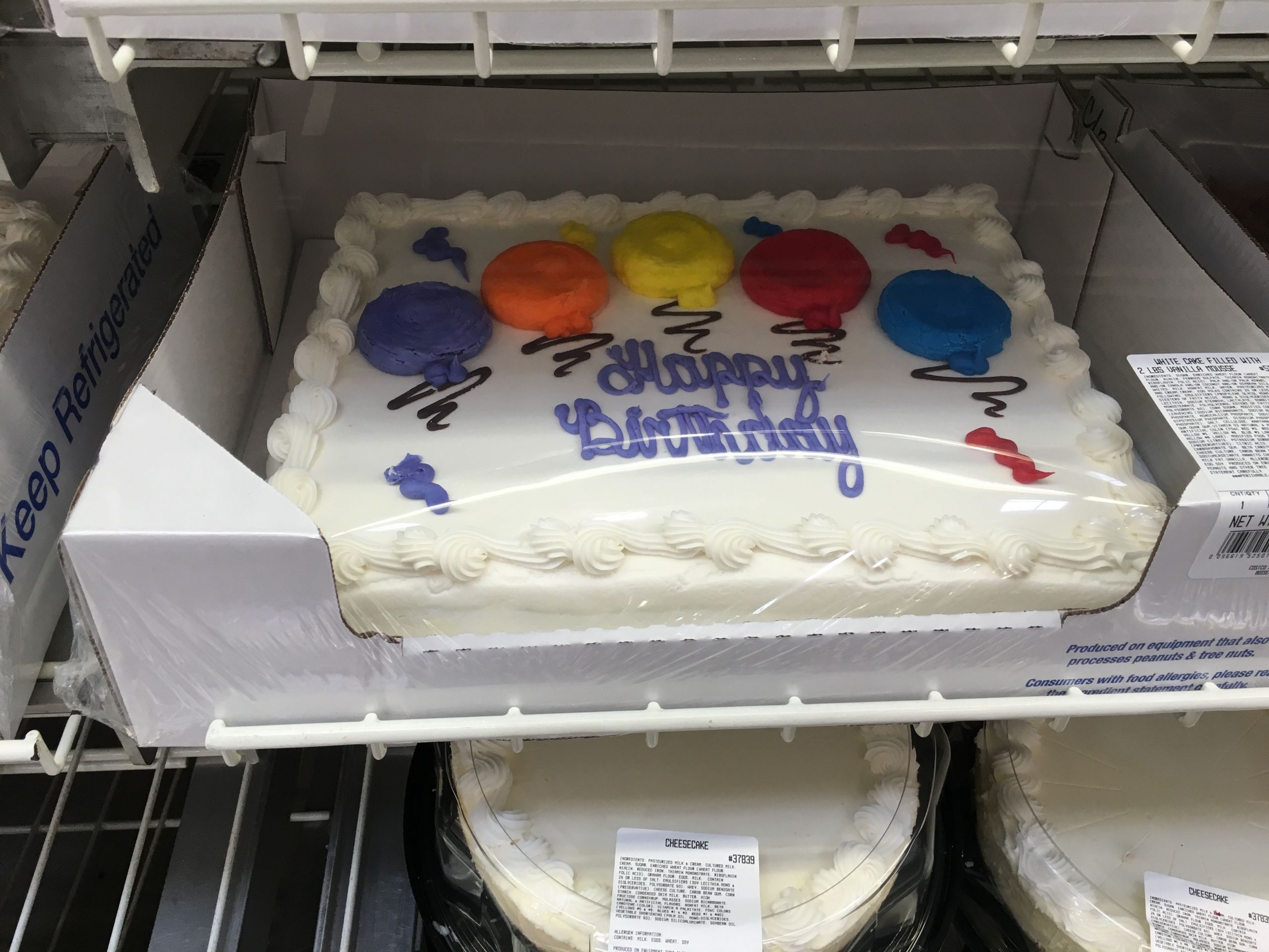 Costco Birthday Cakes Prices
 costco sheet cake size