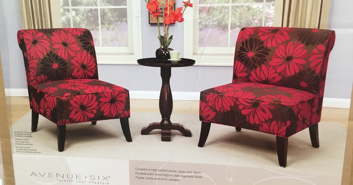 Costco Living Room Chairs
 Avenue Six 3 Piece Chair and Accent Table Set