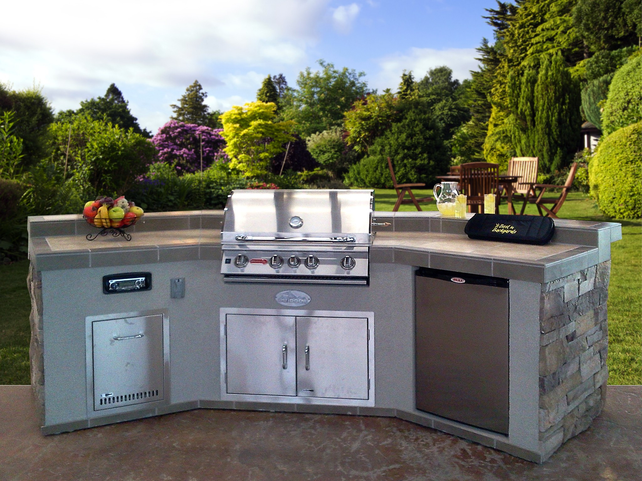 Costco Outdoor Kitchen Awesome Kitchen Convert Your Backyard With Awesome Modular Of Costco Outdoor Kitchen 