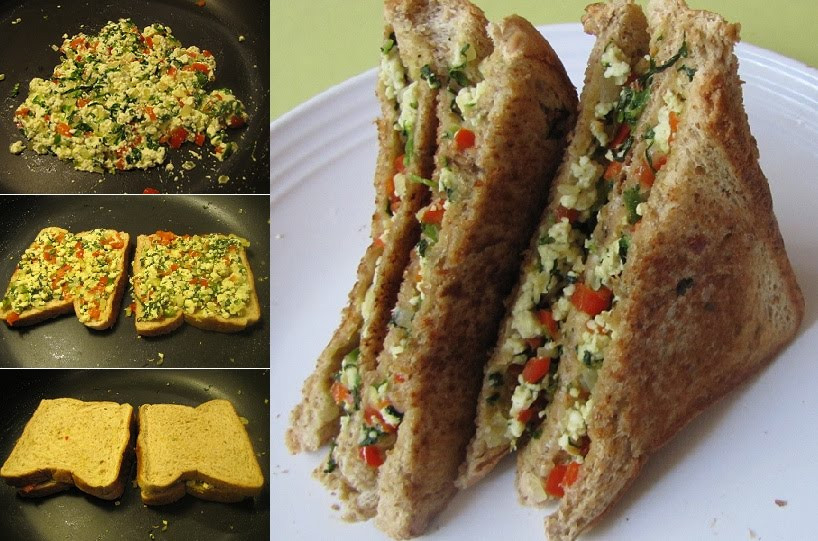 Cottage Cheese Sandwiches
 Super Yummy Recipes Cottage Cheese Spinach Sandwich