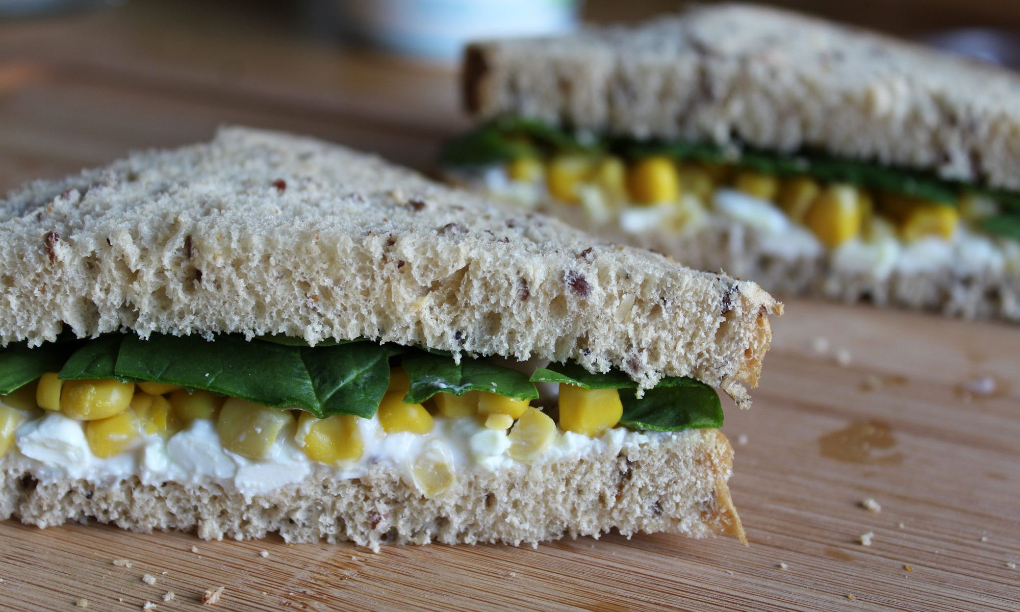 Cottage Cheese Sandwiches
 Cottage Cheese Sweetcorn & Spinach Sandwich