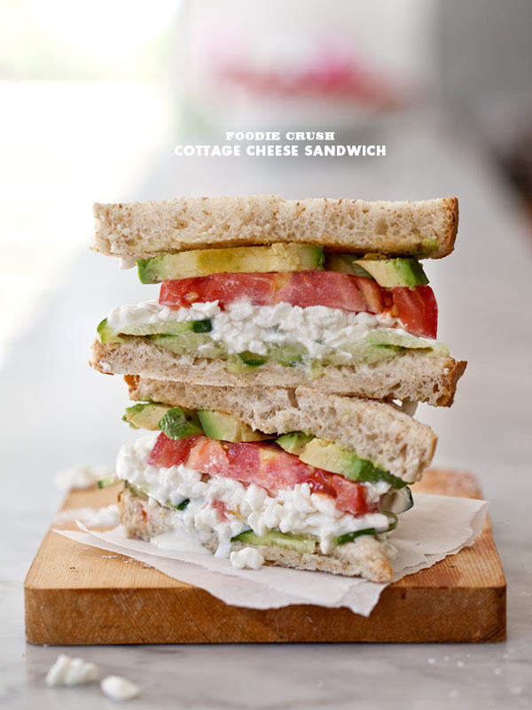 Cottage Cheese Sandwiches
 Cottage Cheese Sandwich with Avocado