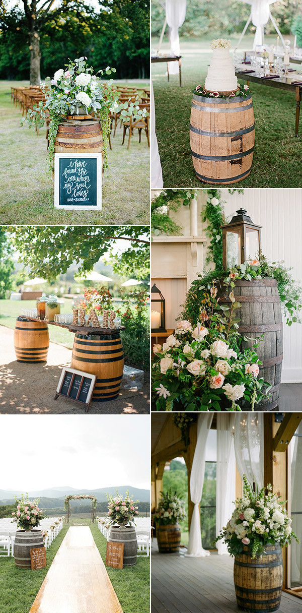 Country Wedding Decor
 20 Adorable Ways to Use Wine Barrels for Your Country