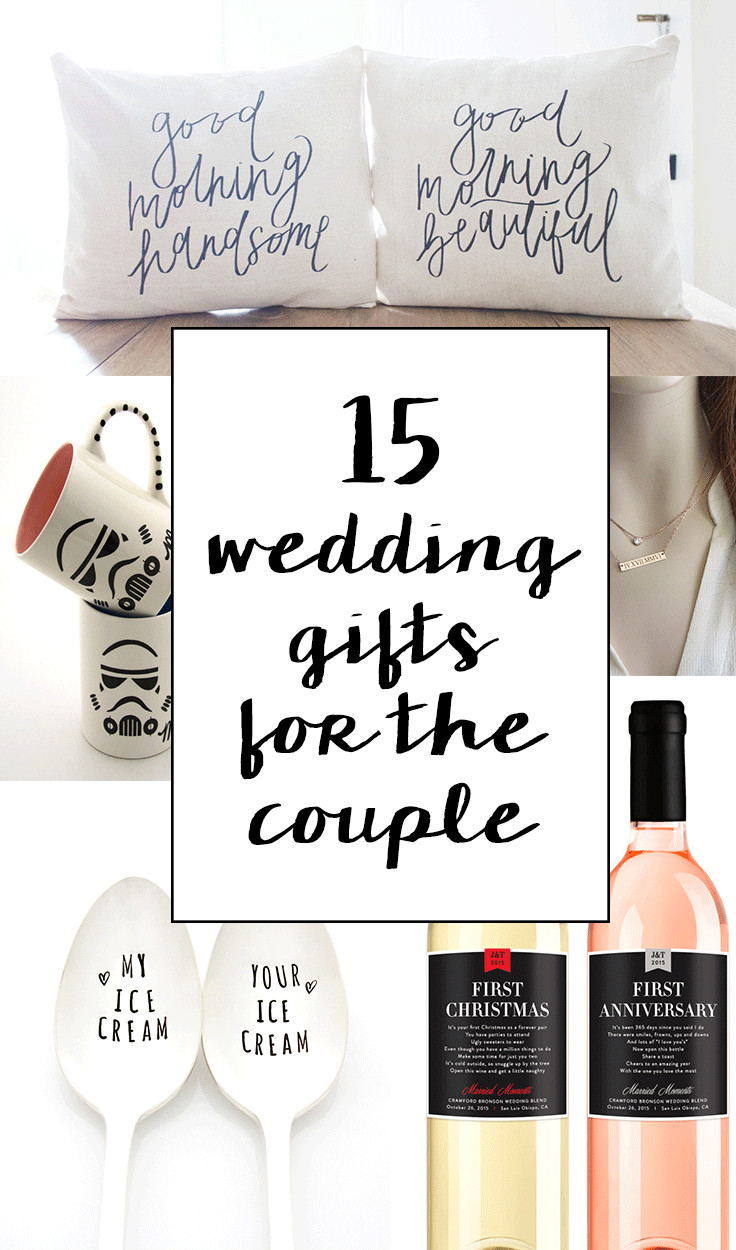 Couple Wedding Gift Ideas
 15 Sentimental Wedding Gifts for the Couple