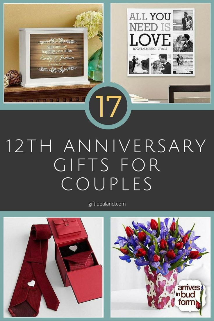 Couples Anniversary Gift Ideas
 35 Good 12th Wedding Anniversary Gift Ideas For Him & Her