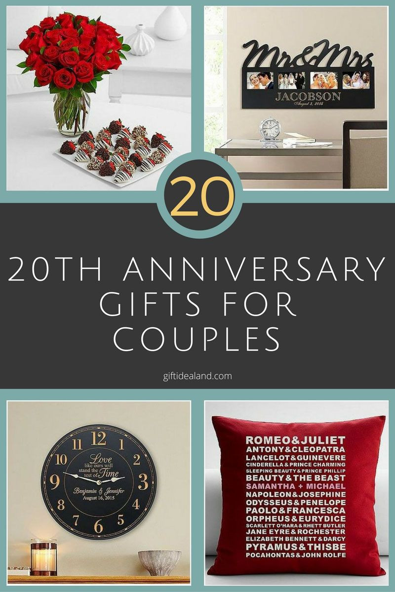 Couples Anniversary Gift Ideas
 31 Good 20th Wedding Anniversary Gift Ideas For Him & Her