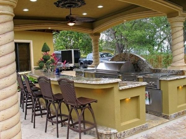 Covered Outdoor Kitchen Plans
 covered outdoor kitchen plans tips ideas bar area