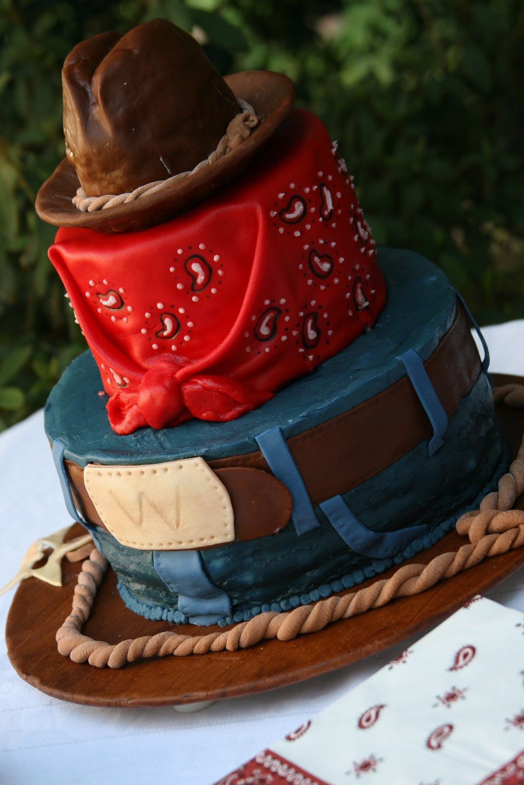 Cowboys Birthday Cake
 the cake box girls Cowboy Birthday Cake