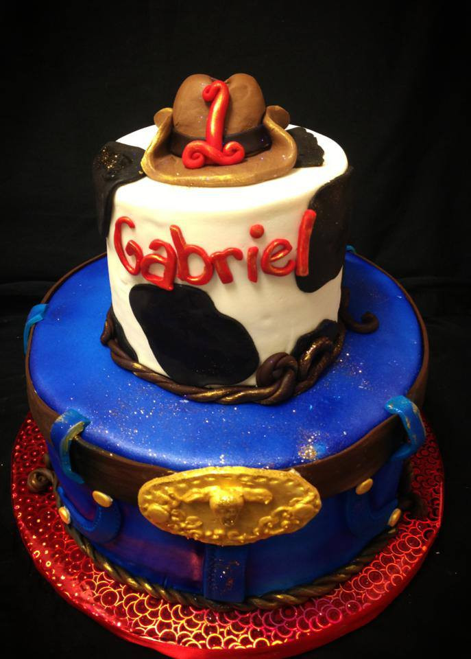 Cowboys Birthday Cake
 Baking with Roxana s Cakes Cowboy Themed Birthday Cake