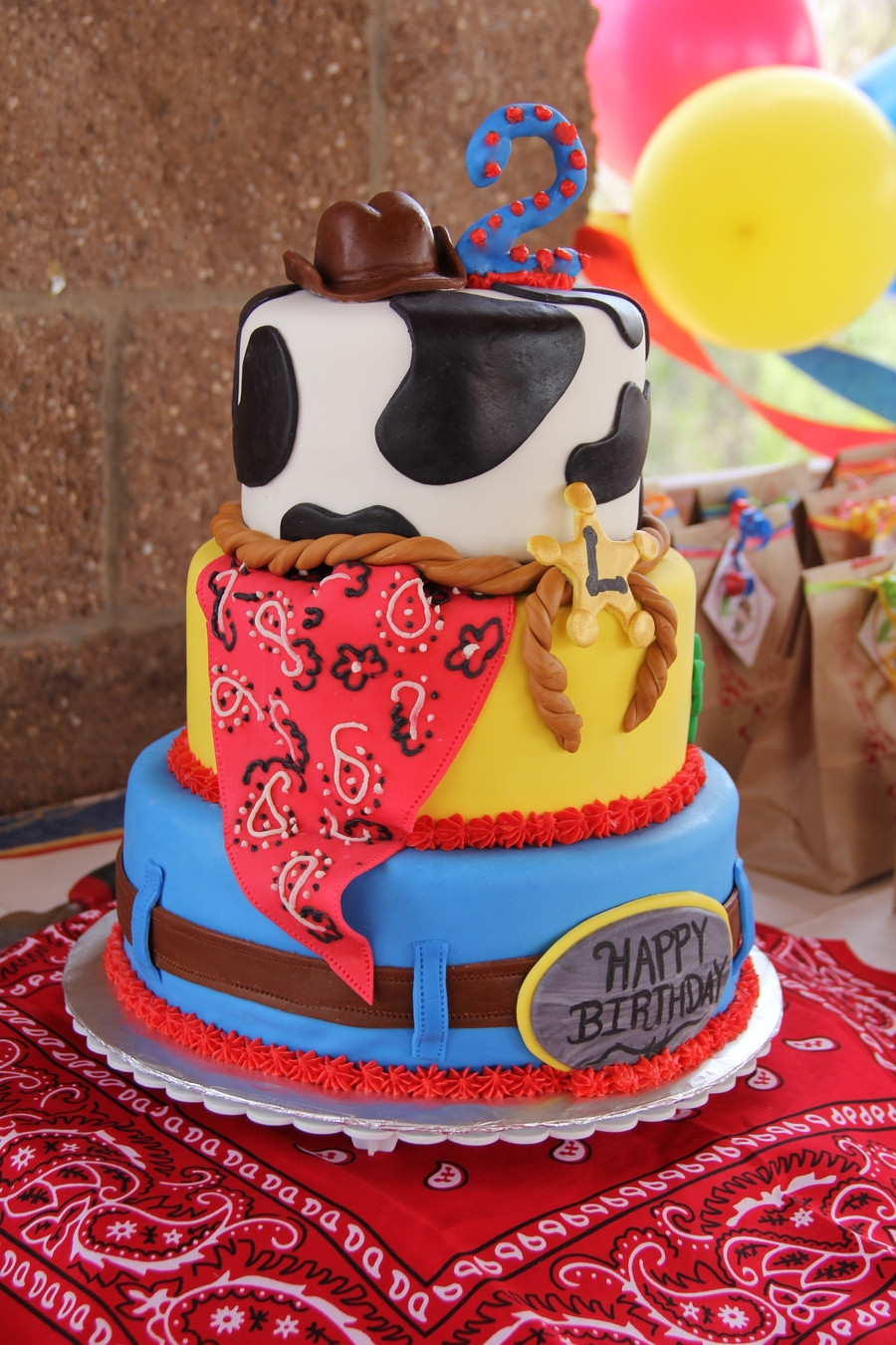 Cowboys Birthday Cake
 Cowboy Themed Birthday Cake CakeCentral