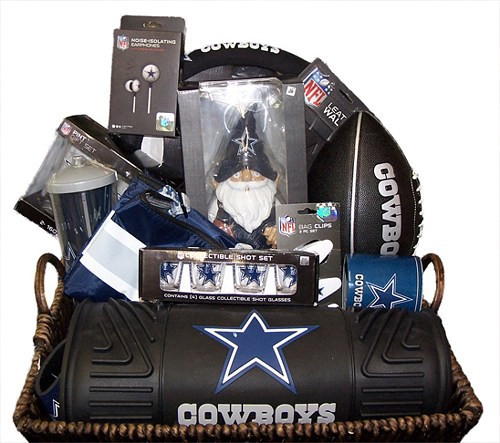 Cowboys Gift Ideas
 DALLAS COWBOY GIFT BASKET UNI