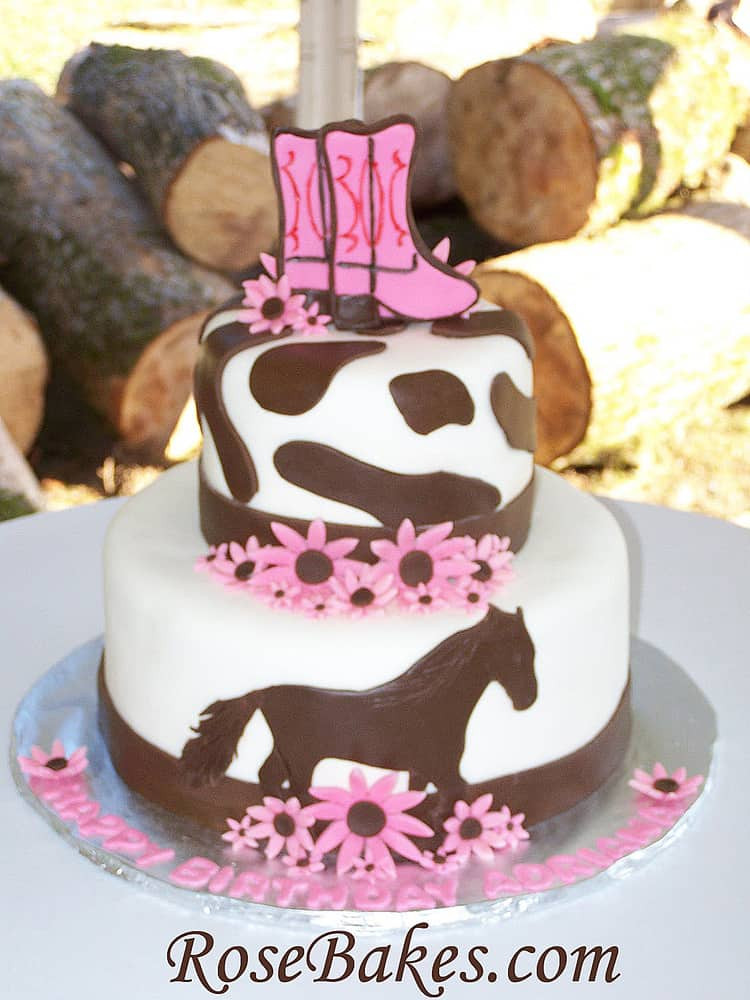 Cowgirl Birthday Cakes
 Cowgirl Horse Birthday Cake
