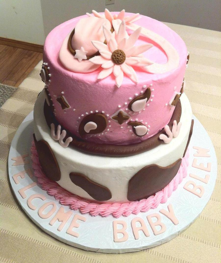 Cowgirl Birthday Cakes
 Cowgirl Theme Baby Shower Cake CakeCentral