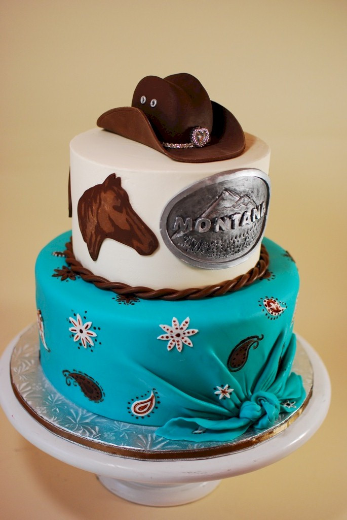 Cowgirl Birthday Cakes
 Cup a Dee Cakes Blog Montana Cowgirl Cake Mini Tutorial