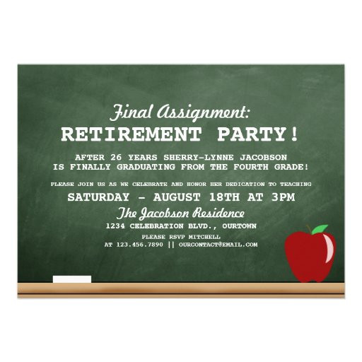 Coworker Retirement Party Ideas
 Retirement Invitation For Coworker