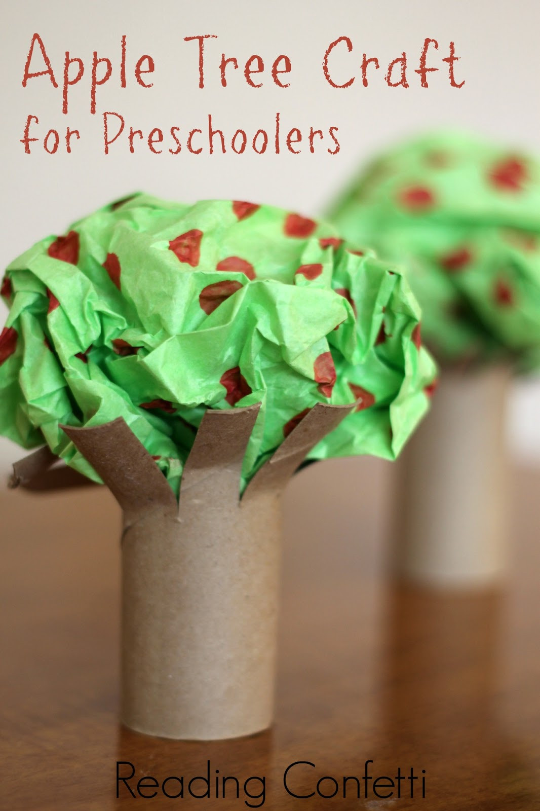 Craft Activities For Preschoolers
 Easy Apple Tree Preschool Craft Reading Confetti