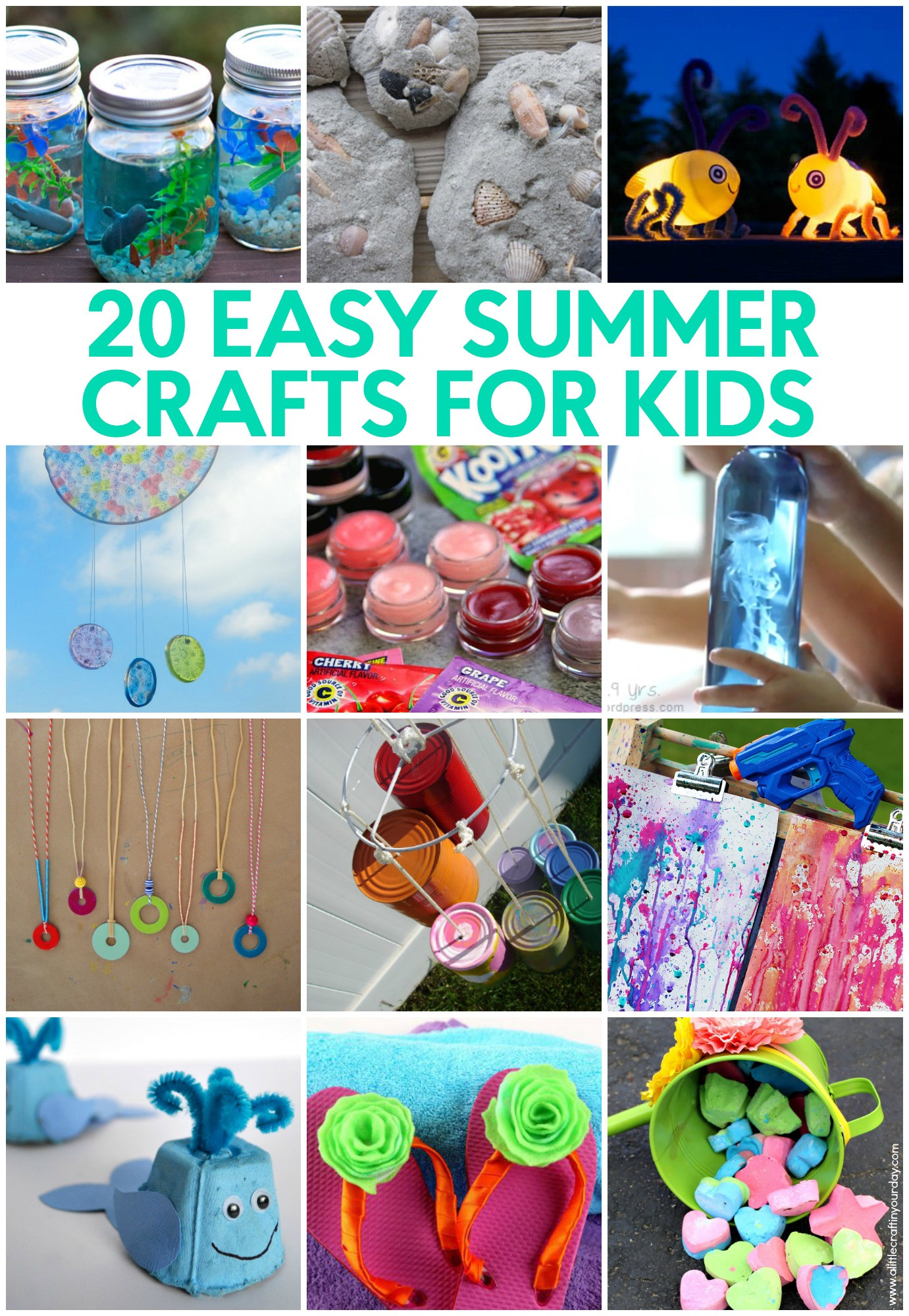 Craft For Small Kids
 20 Easy Summer Crafts for Kids A Little Craft In Your Day