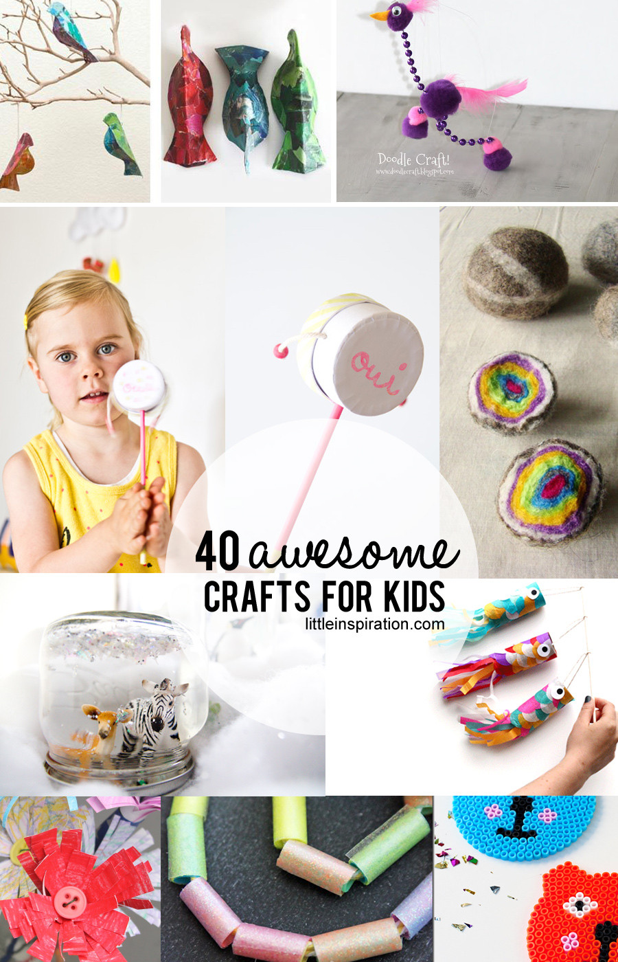 Craft For Small Kids
 40 Awesome Crafts for Kids Little Inspiration