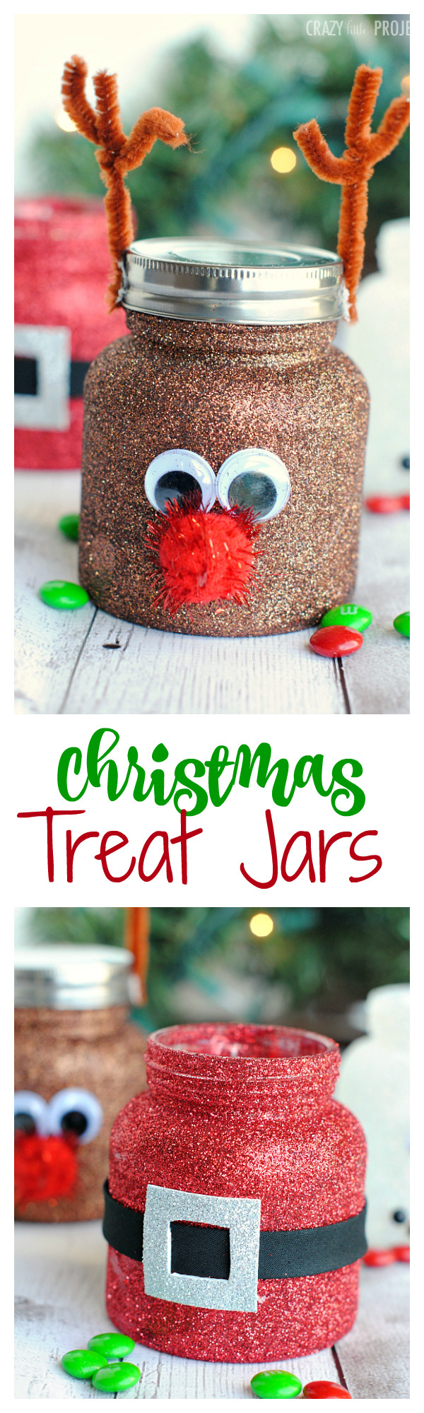 Craft For Small Kids
 Christmas Treat Jars Cute Mason Jar Crafts for Kids