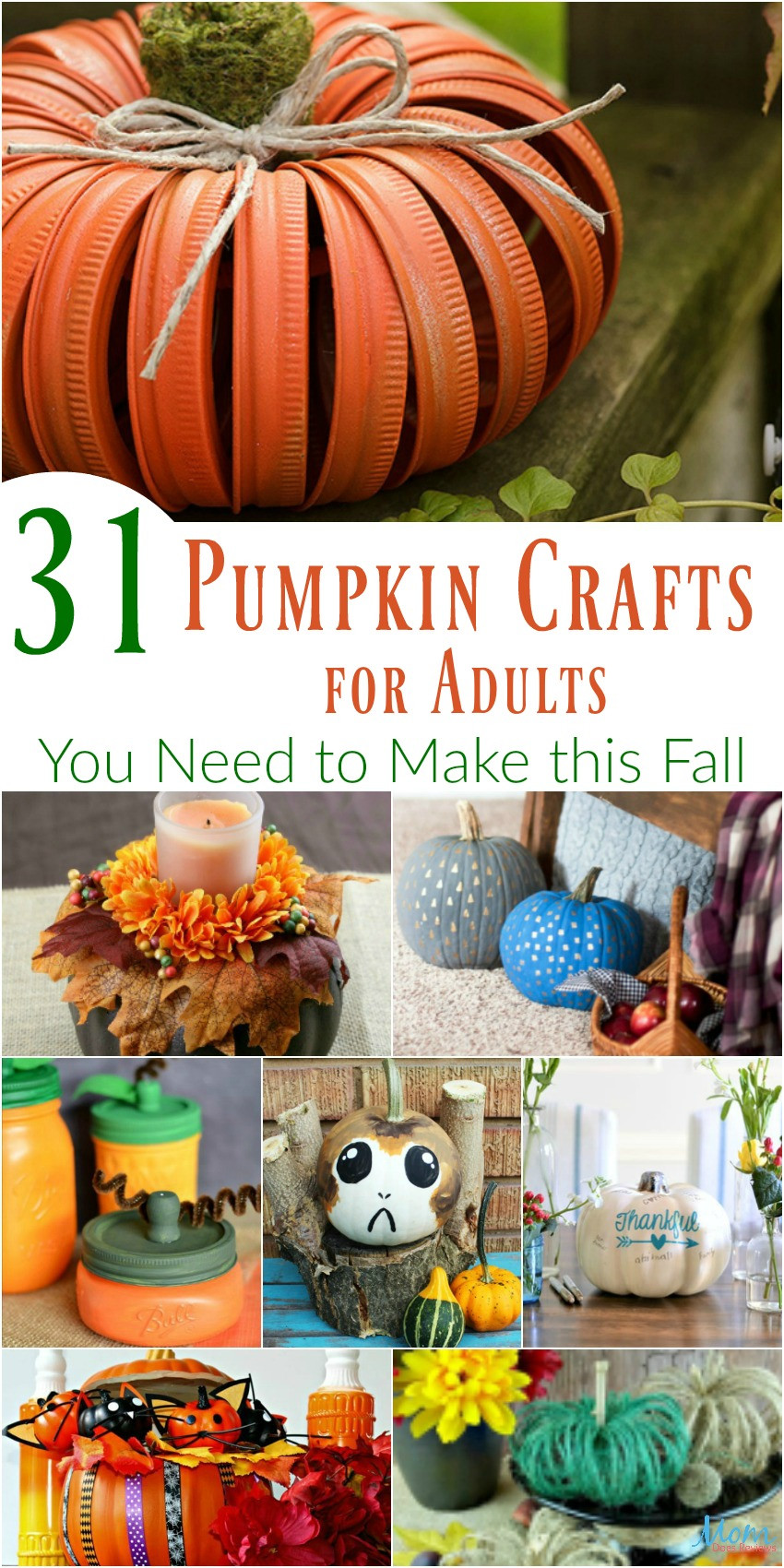 Craft Ideas For Adults
 31 Pumpkin Crafts for Adults You Need to Make this Fall