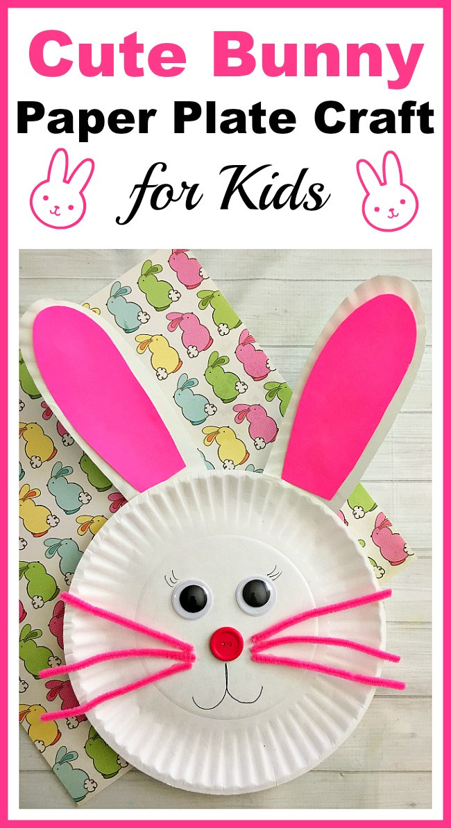 Craft Ideas For Toddlers
 Cute Bunny Paper Plate Craft for Kids Fun Easter Kids Craft